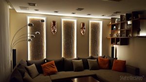 Un cămin plin de furnir de piatră Slate Design
