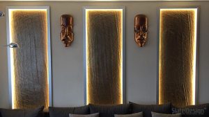 Un cămin plin de furnir de piatră Slate Design